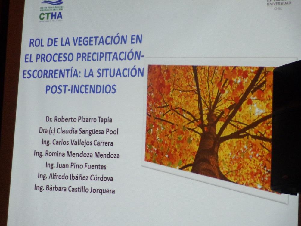 Exposición el Dr. Roberto Pizarro, director del Centro Tecnológico de Hidrología Ambiental (CTHA) de la Universidad de Talca y vicepresidente de Conaphi.