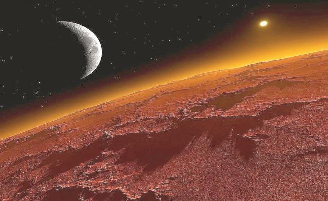 Marte es un planeta frío con una atmósfera muy seca, en el cual la intemperización física se produce a tasas mucho más altas, como resultado de sus temperaturas extremadamente frías.