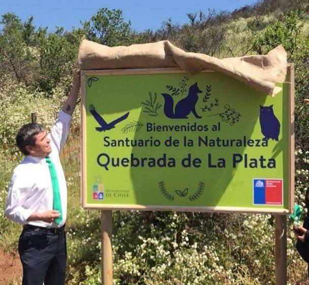 La Quebrada de La Plata fue inaugurada como Santuario de la Naturaleza en octubre de 2017.