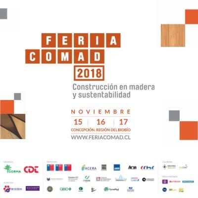 Feria COMAD es organizada por la Corporación Chilena de la Madera (CORMA) y la Corporación de Desarrollo Tecnológico (CDT) de la Cámara Chilena de la Construcción.