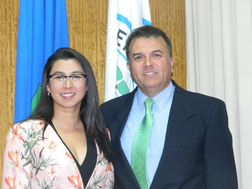 Doris González y prof.guía Juan Pablo Fuentes
