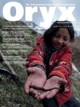 Oryx -La Revista Internacional de Conservación es una revista de conservación de la biodiversidad, política de conservación y sustentabilidad.